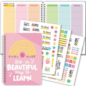 Pink Undated Teacher Planner | 2025-2026 | Teaching Supplies