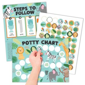 Potty Training Chart | Sticker Charts | Early Education - Safari